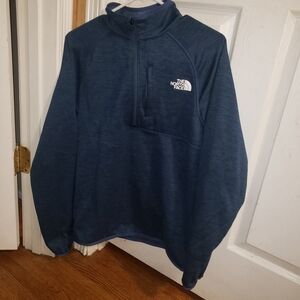 The North Face Navy Quarter-Zip Pullover Sz S